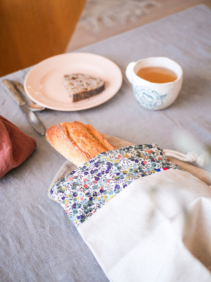 Linen and Liberty baguette bag